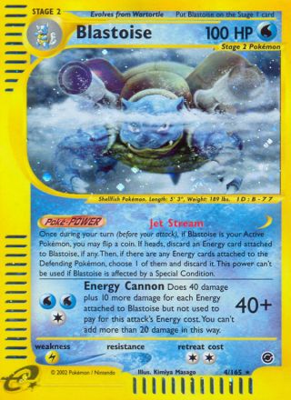 Blastoise 4/165 — Expedition Base Set Pokémon card