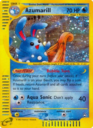 Azumarill H4/147 — Aquapolis Pokémon card