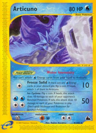 Articuno 4/144 — Skyridge Pokémon card