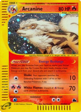 Arcanine H2/144 — Skyridge Pokémon card