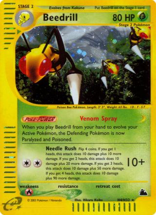 Beedrill H4/144 — Skyridge Pokémon card