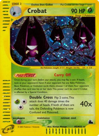 Crobat H5/144 — Skyridge Pokémon card