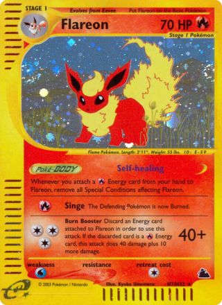 Flareon H7/144 — Skyridge Pokémon card