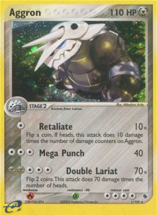 Aggron 1/109 — Ruby & Sapphire Pokémon card