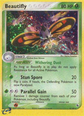 Beautifly 2/109 — Ruby & Sapphire Pokémon card