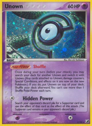 Unown C/115 — Unseen Forces Pokémon card