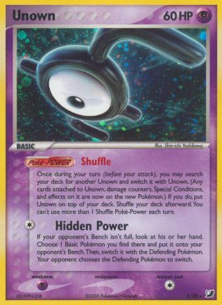 Unown E/115 — Unseen Forces Pokémon card