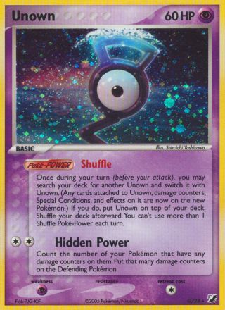 Unown G/115 — Unseen Forces Pokémon card