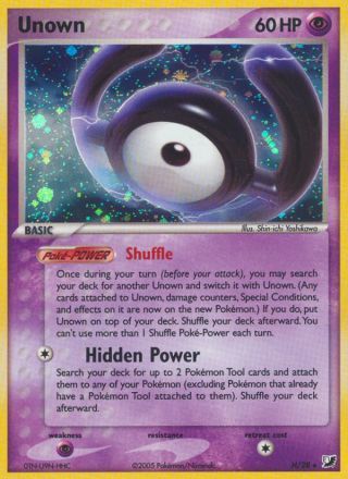 Unown H/115 — Unseen Forces Pokémon card