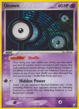 Unown I/115 — Unseen Forces Pokémon card