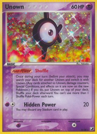 Unown K/115 — Unseen Forces Pokémon card