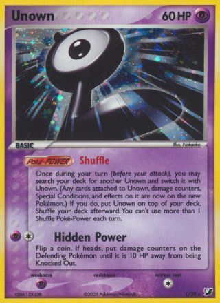 Unown L/115 — Unseen Forces Pokémon card