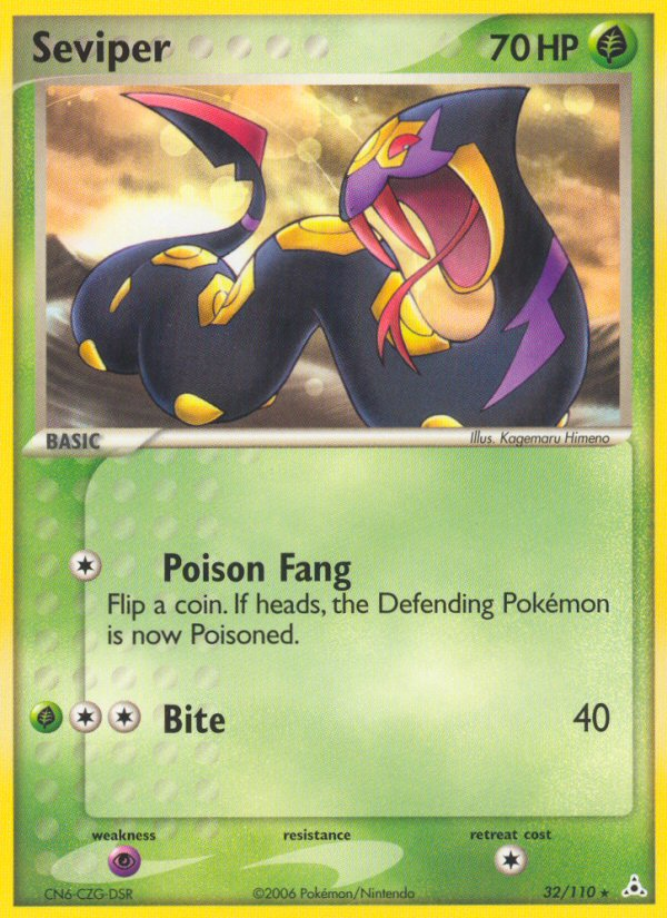Seviper 32/110 — Holon Phantoms Pokémon card