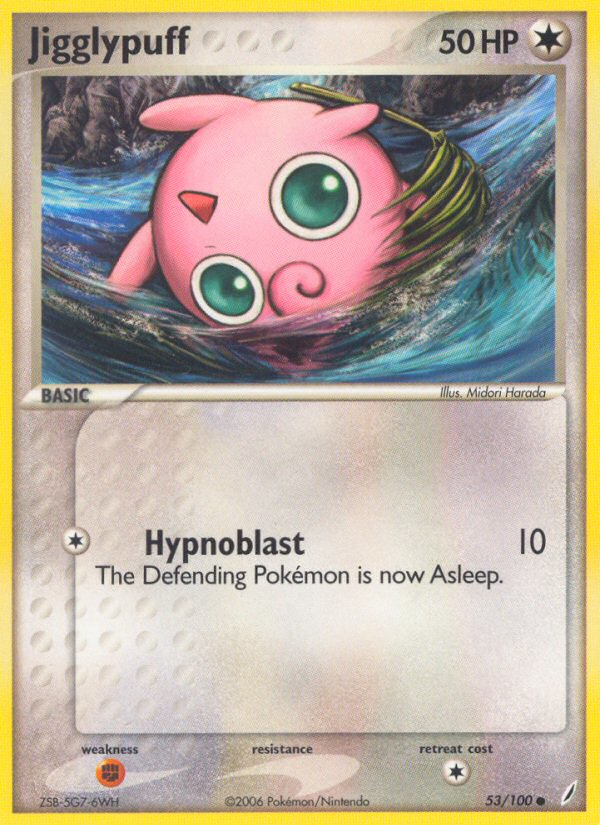 Jigglypuff 53/100 — Crystal Guardians Pokémon card