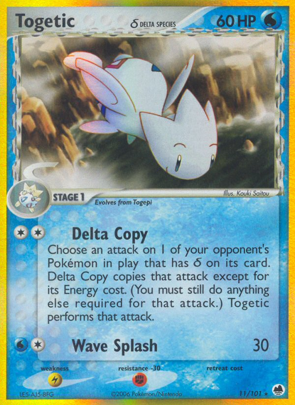 Togetic δ 11/101 — Dragon Frontiers Pokémon card