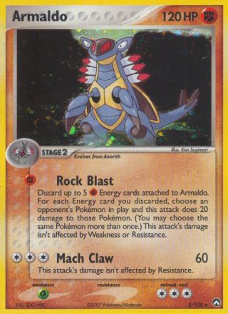 Armaldo 3/108 — Power Keepers Pokémon card
