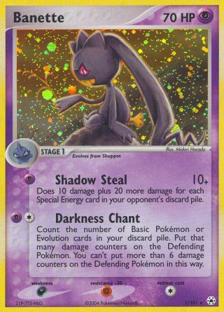 Banette 1/101 — Hidden Legends Pokémon card