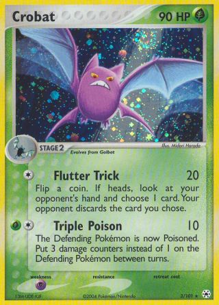 Crobat 3/101 — Hidden Legends Pokémon card