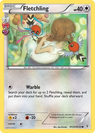 Fletchling RC25/83 — Generations Pokémon card