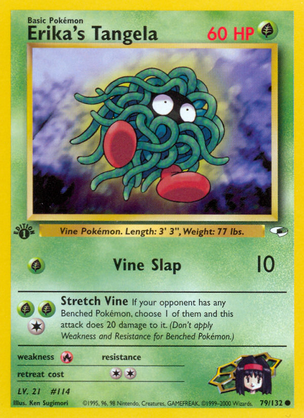 Erika's Tangela 79/132 — Gym Heroes Pokémon card