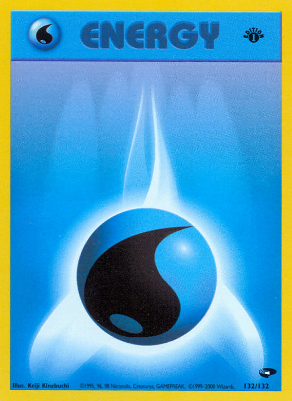 Water Energy 132/132 — Gym Challenge Pokémon card