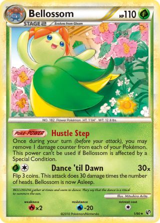 Bellossom 1/90 — HS—Undaunted Pokémon card