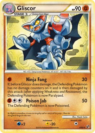 Gliscor 4/90 — HS—Undaunted Pokémon card