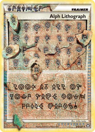 Alph Lithograph FOUR/102 — HS—Triumphant Pokémon card