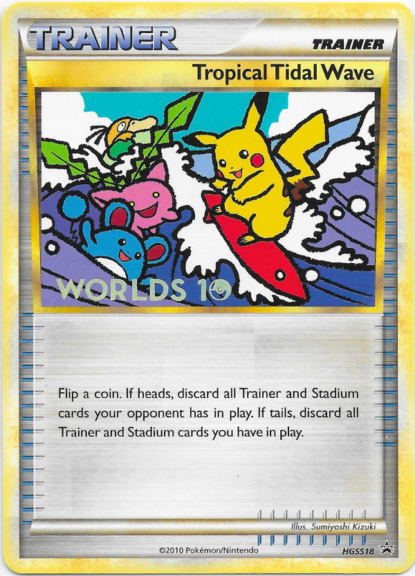 Tropical Tidal Wave HGSS18/25 — HGSS Black Star Promos Pokémon card