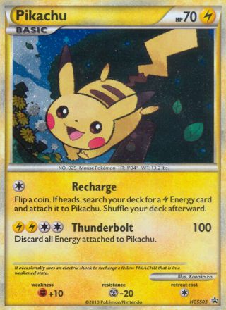 Pikachu HGSS03/25 — HGSS Black Star Promos Pokémon card