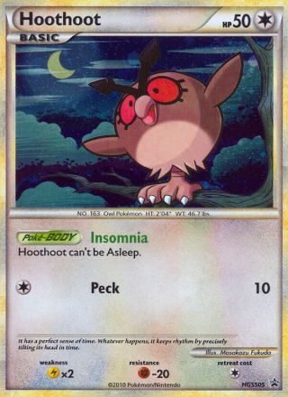 Hoothoot HGSS05/25 — HGSS Black Star Promos Pokémon card