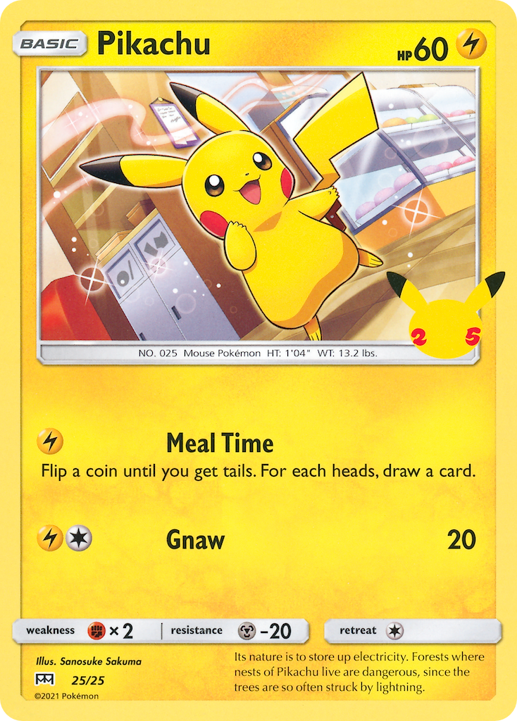 Pikachu 25/25 — McDonald's Collection 2021 Pokémon card