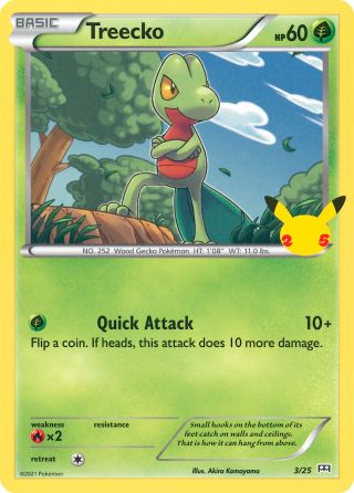 Treecko 3/25 — McDonald's Collection 2021 Pokémon card
