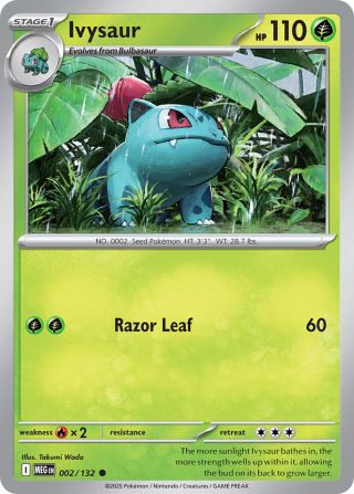 Ivysaur 2/132 — Mega Evolution Pokémon card