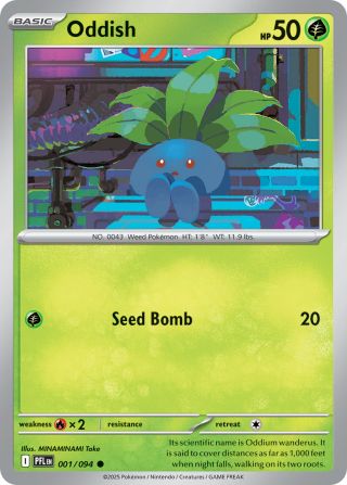 Oddish 1/94 — Phantasmal Flames Pokémon card