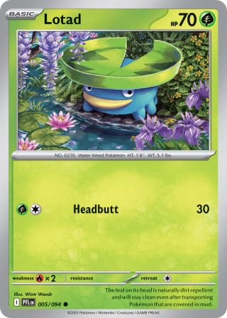 Lotad 5/94 — Phantasmal Flames Pokémon card