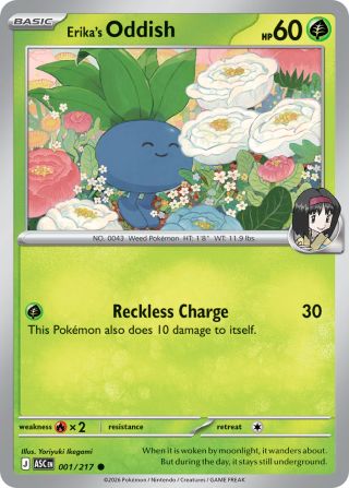 Erika's Oddish 1/217 — Ascended Heroes Pokémon card