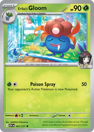 Erika's Gloom 2/217 — Ascended Heroes Pokémon card