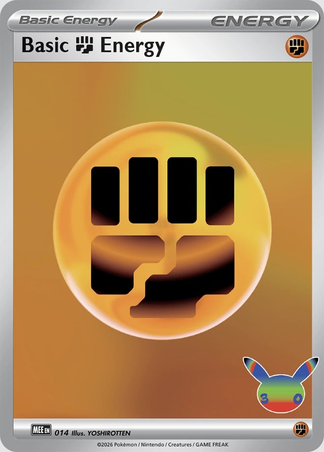 Fighting Energy E014/128 — 30th Celebration Pokémon card