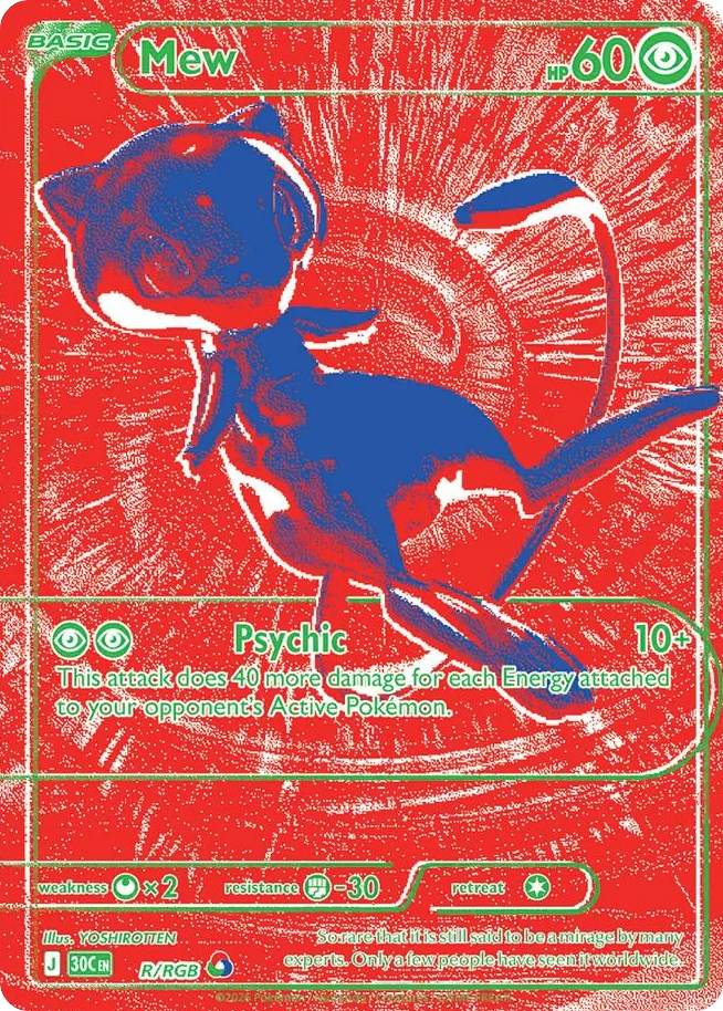 Mew R/128 — 30th Celebration Pokémon card