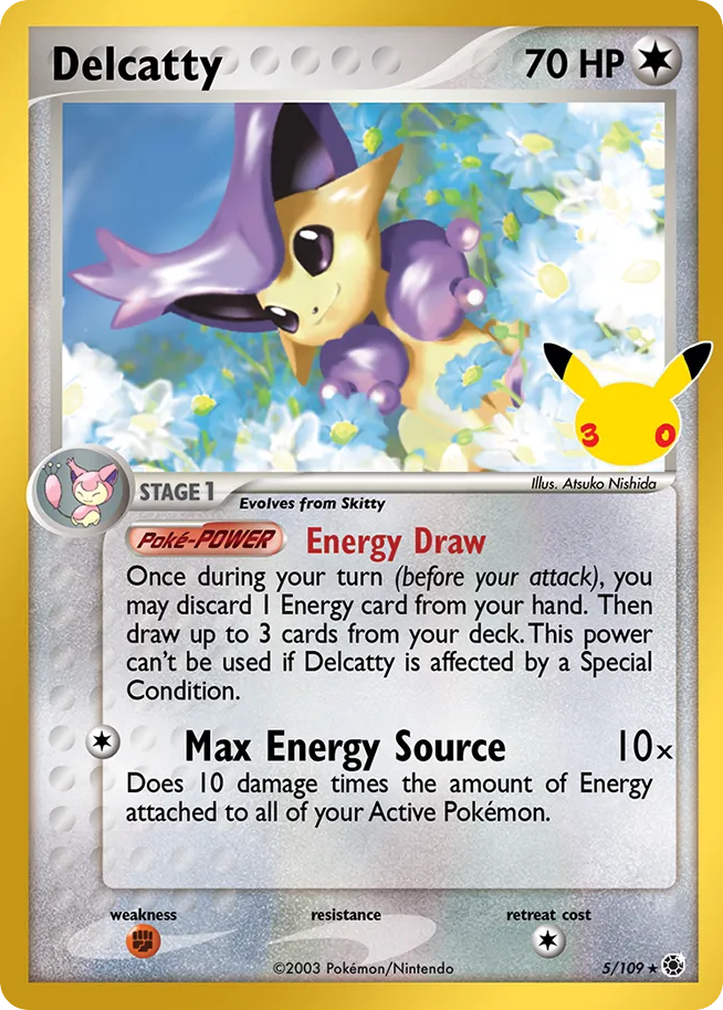 Delcatty CC5/128 — 30th Celebration Pokémon card
