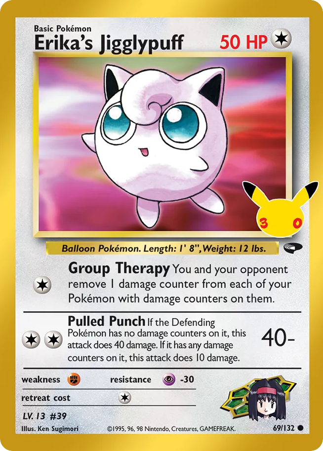 Erika's Jigglypuff CC69/128 — 30th Celebration Pokémon card