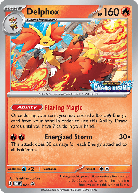 Delphox 074/110 — MEP Black Star Promos Pokémon card