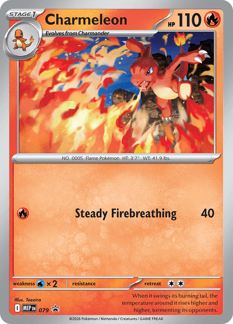 Charmeleon 079/110 — MEP Black Star Promos Pokémon card
