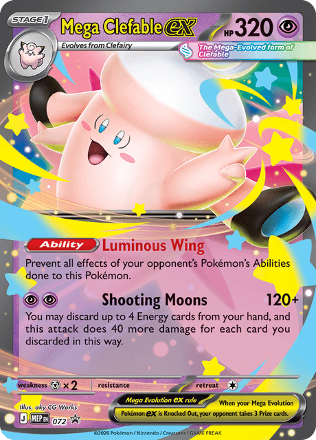 Mega Clefable ex 072/110 — MEP Black Star Promos Pokémon card