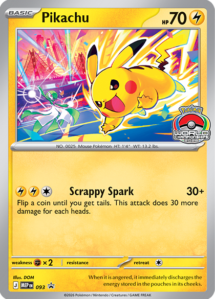 Pikachu 093/110 — MEP Black Star Promos Pokémon card