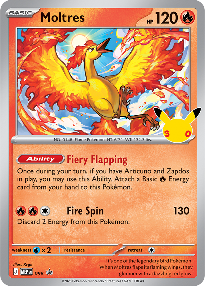 Moltres 096/110 — MEP Black Star Promos Pokémon card