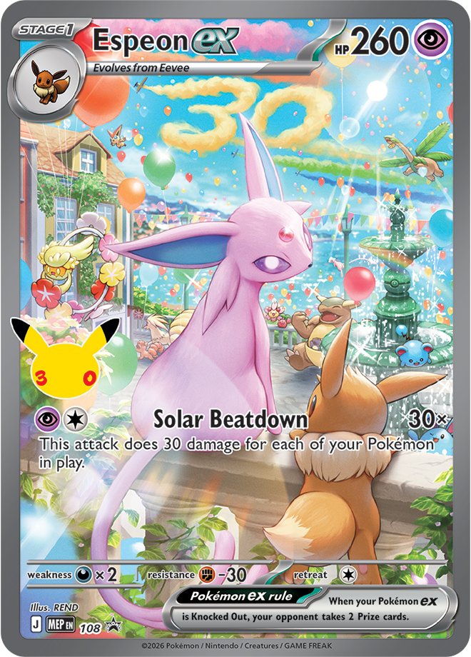 Espeon ex 108/110 — MEP Black Star Promos Pokémon card