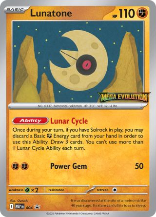 Lunatone #004 — MEP Black Star Promos Pokémon card