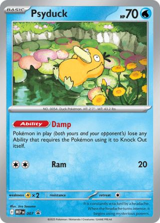 Psyduck #007 — MEP Black Star Promos Pokémon card
